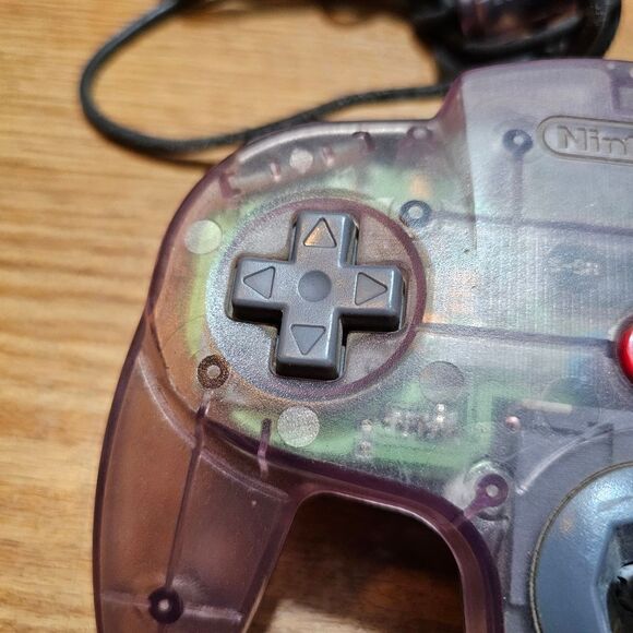 Nintendo 64 N64 Atomic Purple Controller Translucent Genuine Excellent Condition - Picture 2 of 9